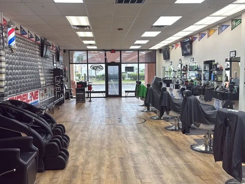 Inside Studio 1 at Sideline Barber Shop, North Port